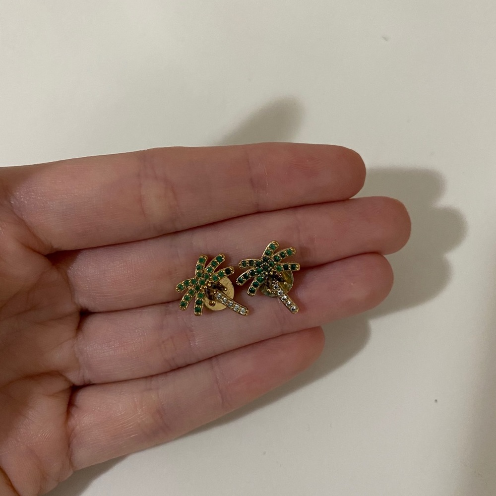 Palm tree Henri bendel earrings